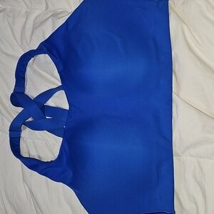 Lululemon Womens Bright Blue Bra Sz 38DD! Gorgeous. High Intensity Workout Bra!!